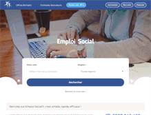 Tablet Screenshot of emploisocial.fr